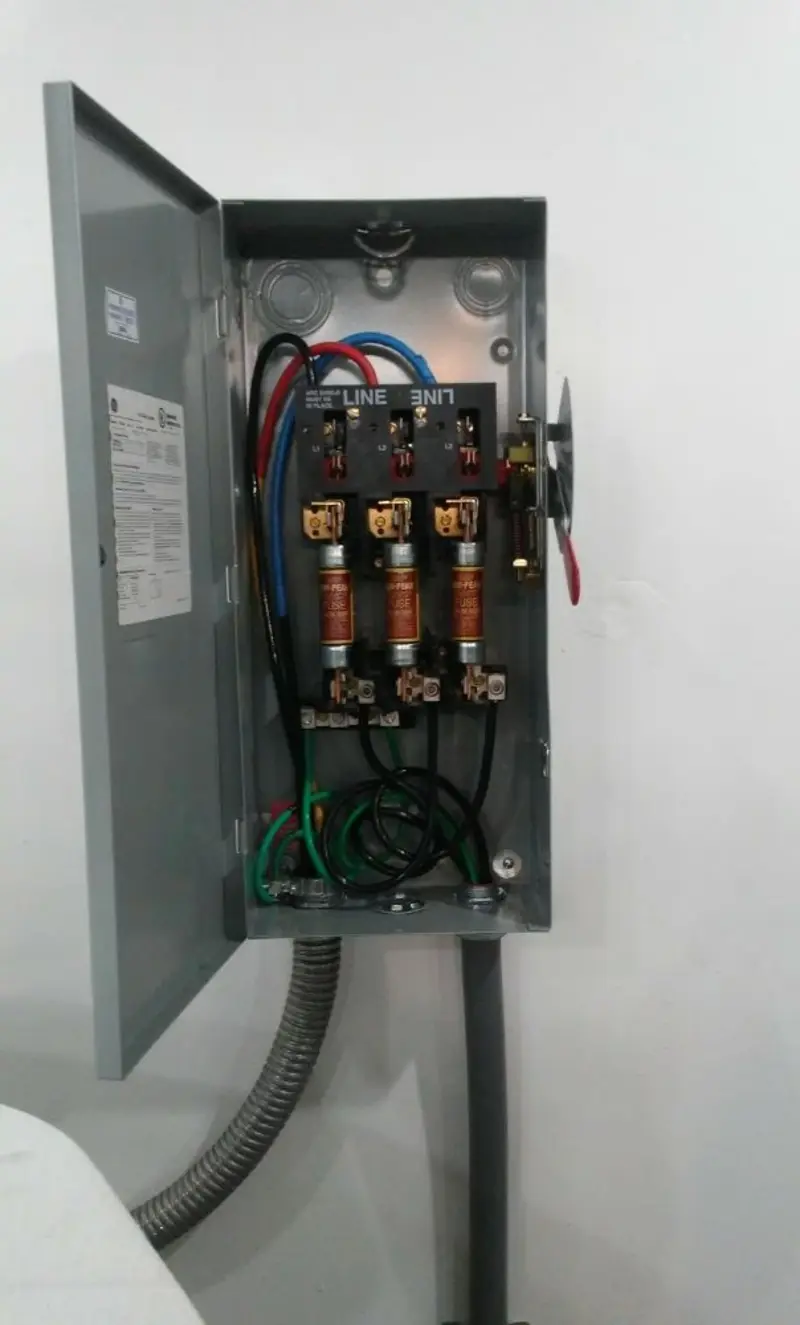 Three-phase disconnect switch installed for Electrical Wiring & Rewiring in Shawano